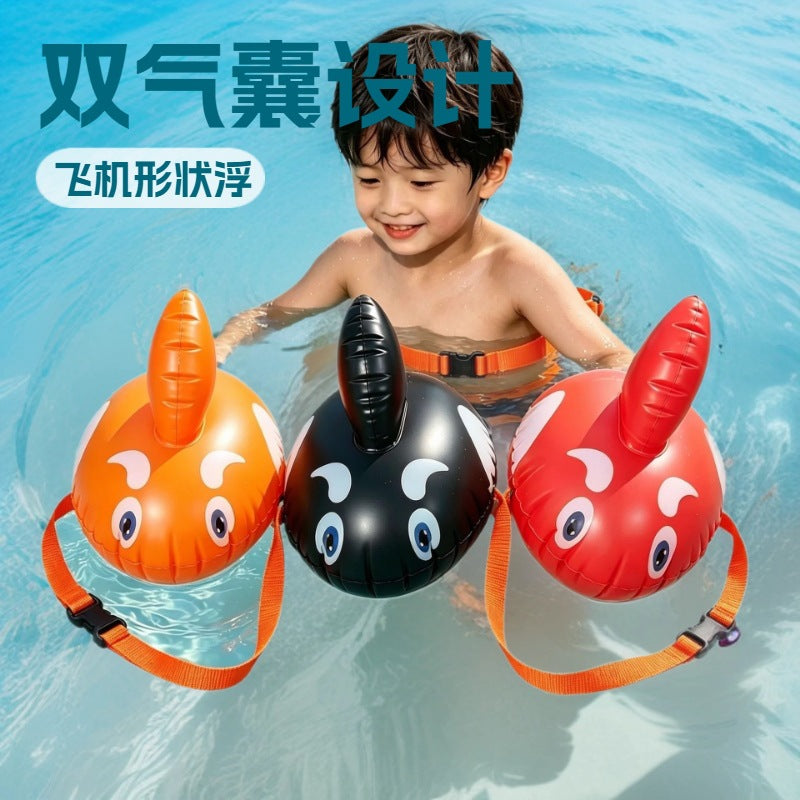 Inflatable PVC Swimming Safety Buoy with Dual Air Bladders