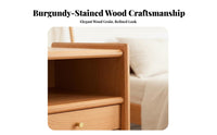Nightstand with Drawers Long-Lasting and Sturdy 2-Drawer Wooden Cabinet