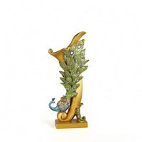 Peacock Vase Ornate Sculpture Tall for Living Room, TV Cabinet