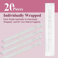 20-Pack Disposable Vaginal Cream Applicators for Suppositories, Creams, and Most OTC Gels