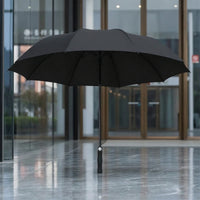 Water-Repellent Straight Umbrella with EVA Handle Oversized Long-Handle Umbrella with 8 Ribs Windproof Heavy Duty for Hotels