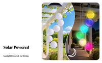 Waterproof Solar Wind Chime Light Automatic On/deactivate LED Solar Hanging Decor Easy Installation for Patio, Yard, Balcony
