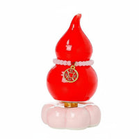 Ceramic Gourd Statue Cute Design Hulu Gourd Statue Good Luck Charm Chinese Fortune Calabash for Living Room
