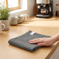 Microfibre Cloth 40x40cm and Odor Resistant Cloth, 380 GSM Weave Microfibre, Cleaning Supplies for Kitchen, Coffee Machine and Bar Counter