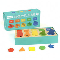 Shape Sorting Box with Tray Fine Motor Shape Sorting Toy Geometric Matching Toy Learning Matching Box Sensory for Toddlers