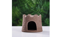 Aquarium Ceramic Terracotta Cave with Openings Hollow Aquatic Habitat Shelter for Shrimp