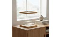 Display Stand Space Saving Wood Acrylic Shelf Dustproof for Collector Room