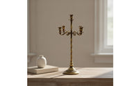Metal Candelabra Antique Candelabrum Decorative Candle Holder Gothic for Weddings, Mantels