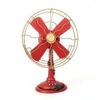 Vintage Fan Ornament Small Decor Compact for Photo Shoots, Bookshelves
