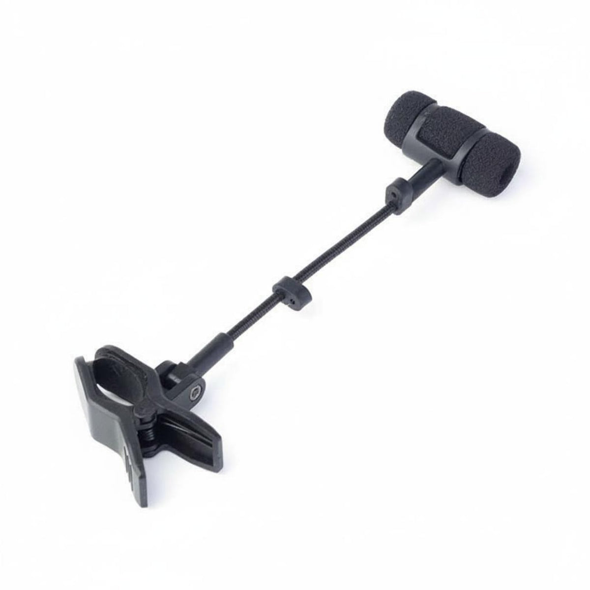 Stable Positioning Gooseneck Instrument Mic Clip Wide Compatibility Wind Instrument Mic Holder Easy Installation Attachable Audio Pickup Holder Integrated Cable Clips for Musicians, Stage Performance, Studio Recording, Live Broadcasting