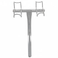 Stainless Steel Fishing Rod Holder 2-in-1 Design Fishing Rod Holder Boat Mount Pole Rack Boating Accessory