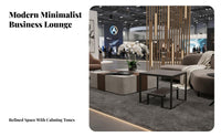 Upholstered Armchair Modern Design Reception Seating Wide Armrests for Clients