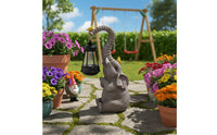 Elephant Solar Light Weather-Resistant Creature Figurine Lamp for Lawn