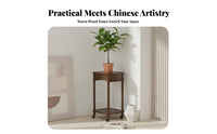 Tiered Flower Pot Stand Chinese design Display Shelf Space conservation for Living Room