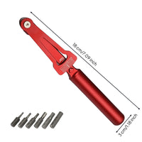 Precision Cycle Tension Wrench with Hex Bits Long-Lasting Pre-Adjusted Tension Wrench Portable Compact for Cyclists, Mechanics, Workshop