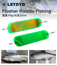 LETOYO 跨境拖钓道奇闪光器8in路亚鲑鱼反光板Fishing Flasher