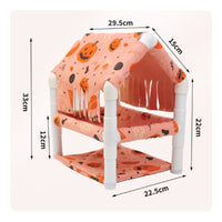 Double Layer Hideout Hut Detachable and Washable Small Pet Hideout Hut