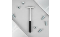 3 Pieces Aluminum Body Indentation Professional Grade Indentation Knockdown Set Ergonomic Grip Car Body Tap down Tool Kit for Professionals, Garage