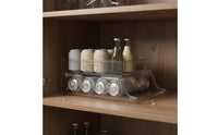 Double Layer Refrigerator Can Dispenser Space-Saving Can Dispenser Automatic Roll Forward for Kitchen