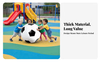 PVC Soccer Ball Black and White Inflatable Soccer Ball Lightweight for Outdoor