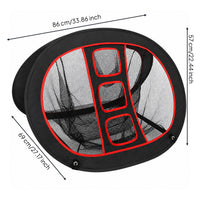 Foldable Golf Chipping Net Built-in Practice Openings Sports Gear Mesh
