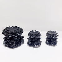 莲花底座 水晶球底批发 黑色莲花树脂底座 厂家销 树脂工艺品 展