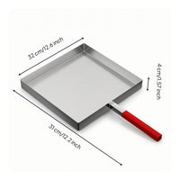 Square Griddle Pan Uncoated Square Griddle Induction-Compatible Flat Skillet for Home Cooks, Stovetop Grilling, Commercial Kitchens, Outdoor Cooking