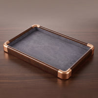Jewelry Display Tray Wood-Grain Jewelry Organizer Tray Low-Profile for Jewelers