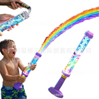 跨境Glowing Rainbow LED Water Blaster新品LED发光彩虹喷水玩具