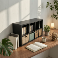 Cube Organizer Exposed Shelving Cube Storage Single-Piece Freestanding Customizable Design for Book Lovers, Students, Kid's Room