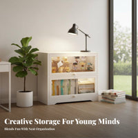 Clear Bedside Trolley Transparent Design Side Table Modern aesthetic for Dorm Room