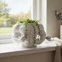 Muscle Man Planter Creative Design Body-Shaped Flower Pot Easy to Clean for Desk