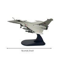 C Model 1:100 Scale Airplane Model with Cockpit Gray Fighter Jet with Stand for Collectors