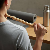 Wood Massage Smooth Rounded Grip Wooden Massage Roller Ergonomic Design Accessory for Salon