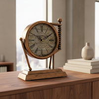 Noiseless Analog Timepiece Compact Decorative Analog Timepiece Easy to Read