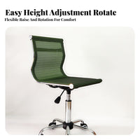 Low-Back Mesh Chair Adjustable Height Office Furniture Space-Saving for Students