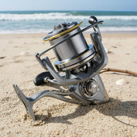 Metal Fishing Reel 6+1 Bearings Big Game Rotating Reel 25 Kg Drag for Anglers