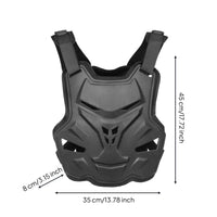 Shock-Absorbing Resistant Motorcycle Shockproof Motocross Adjustable Fit Dirt Bike Chest Protector Lightweight for Away from-Road Riders, Racers