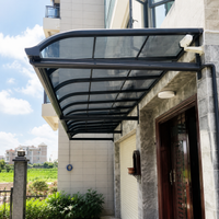Awning Sun Shade, Polycarbonate Sun Shade, Aluminum Alloy, UV Protection, For Windows, Balcony Shade, Outdoor