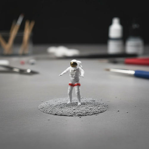 1/64 Scale Astronaut Figurine Resin Material 1/64 Astronaut Model Hand Painted Space Figure Ornament for Collectors