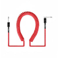Noise Reduction Coiled Guitar Cable 3 M Length Bass Guitar Cable Coiled Design Music Accessory Stable Transmission for Musicians, Practice, Rehearsal, Live Performance