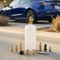 Car Cleaning Foam Tool for Professional Car Wash, Heavy Duty Brass Foam Sprayer for Detailing, 3000 PSI Adjustable Foam Lance, Quick Connect