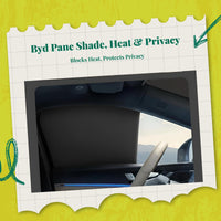Car window privacy curtains, full coverage