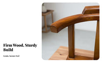 Ship Wheel Armrest Armchair Reclaimed Boat Wood Household Furniture Chinese and Design Oceanic Theme for Business Owners