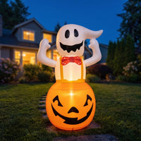 Inflatable Inflatable Specter With | Lighted, Pumpkin specter Inflatable, for Yard