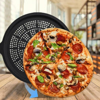 Nonstick Pizza Cooking Tray Heat Resistant Silicone Pizza Baking Pan Oven