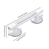 Vacuum Suction Grab Bar Removable No Shower Handle Green Secure Gauge