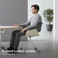 Upholstered Rotating Chair Ergonomic rearrest rotate Pedestal Armchair for Study