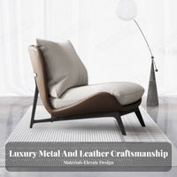 Single Sofa Chair Light Luxury design Upholstered Armchair Nordic Aesthetic Ergonomic Comfort for Apartment Dwellers, Creamice