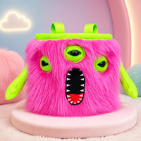Chalk Bag with Loops Furry Chalk Bag Cartoon Pouch for Climbers, Boulderers, Climbing, Bouldering, Gym